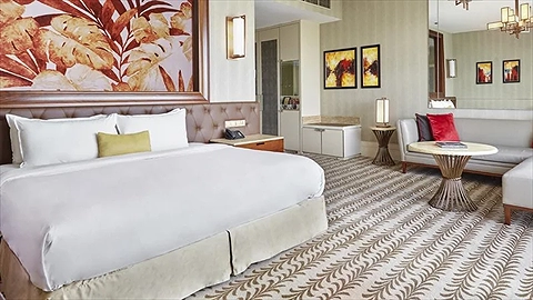 Phòng được trang trí thanh thịch và ấm cúng