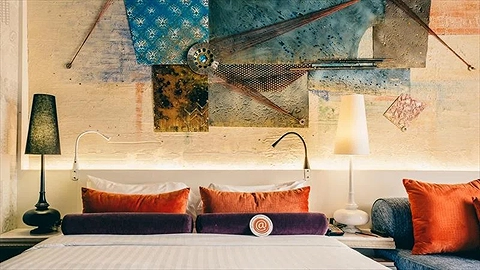 Thư giãn với chiếc giường êm ái