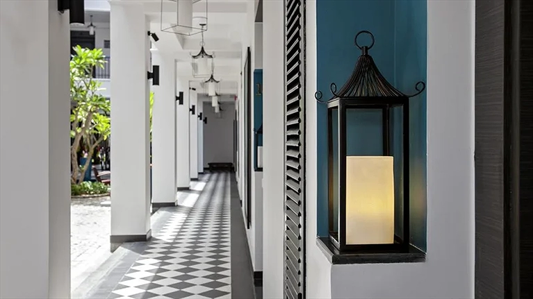 Hành lang với thiết kế bắt mắt