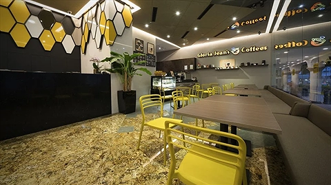 Khu vực thưởng thức cafe