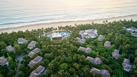 Tổng quan khu nghỉ nhìn từ trên cao