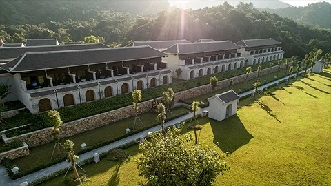 Dãy phòng nghỉ hướng về quảng trường Minh Tâm