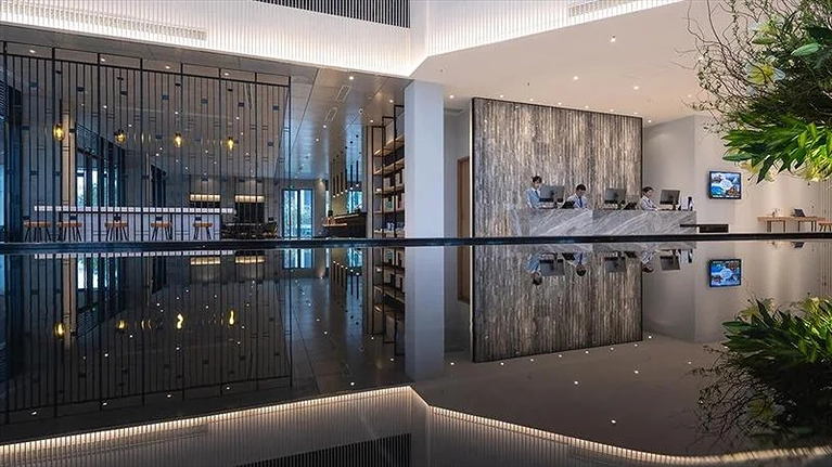 Khu vực quầy Lễ Tân nơi check in/check out