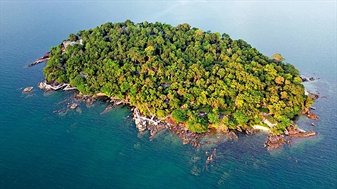 Khu nghỉ dưỡng Six Senses Krabey Island nằm ở hòn đảo tư nhân rộng 12 hecta