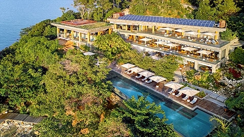 Toàn cảnh khu nghỉ dưỡng nhìn từ trên cao