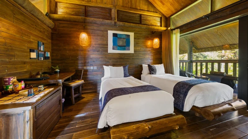 Phòng giường twin khu Bungalow