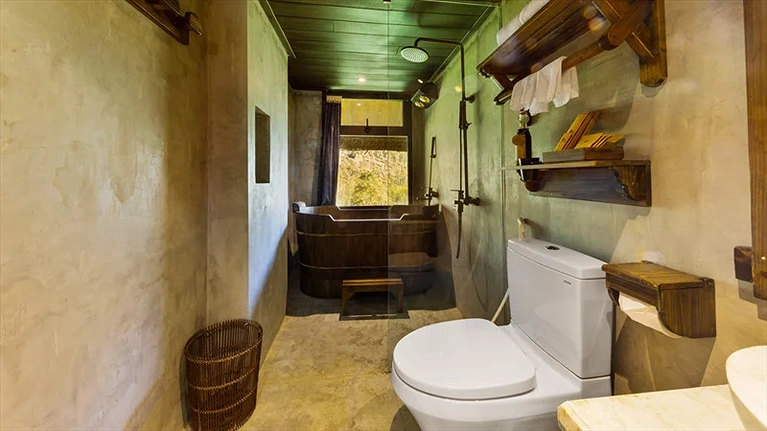 Phòng tắm khu Bungalow