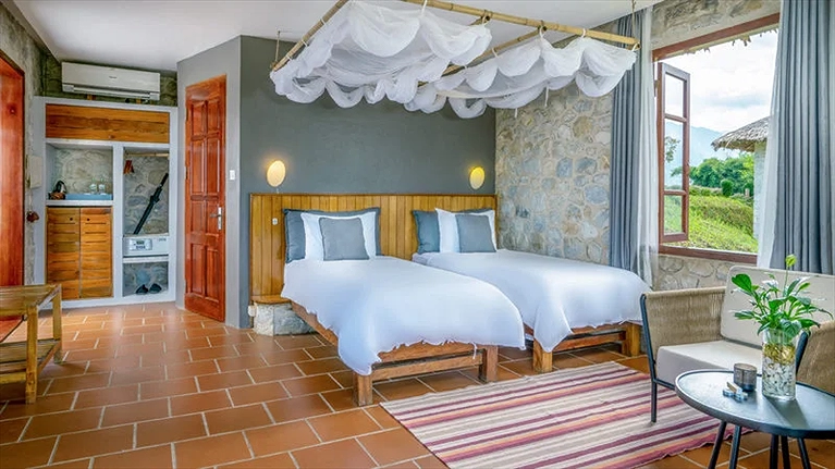 Hạng phòng Premium Executive Bungalow 2 giường đơn