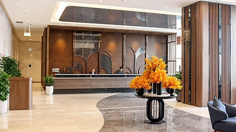 Khu vực lễ tân rộng rãi