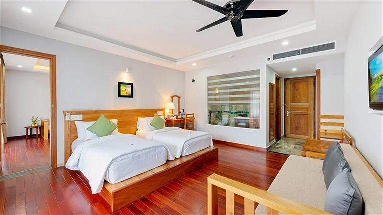 Premium Deluxe - rộng rãi với 45m2 và màu sắc trẻ trung hiện đại