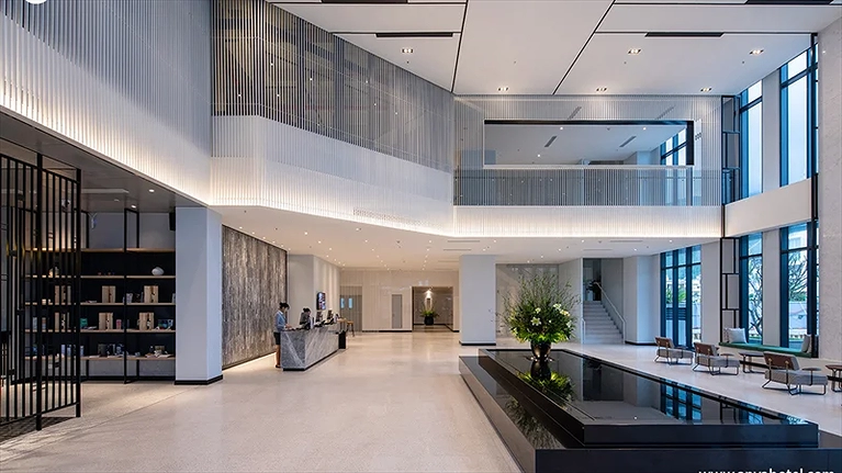 Khu vực quầy Lễ Tân nơi check in/check out