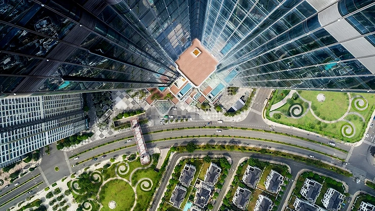 Cảnh quan Khách sạn từ trên cao