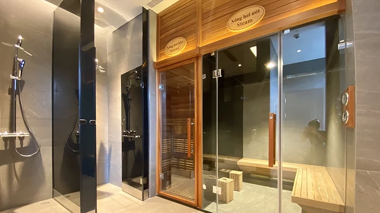 Khu vực xông hơi nước và khô