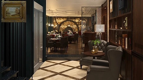 Lối vào nhà hàng