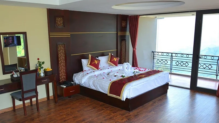 Phòng nghỉ giường đôi rộng rãi