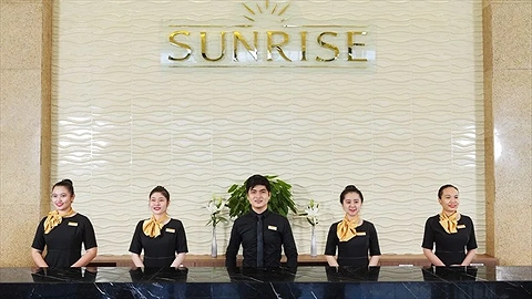 Khu vực tiếp tân thực hiện thủ tục Check-in & Check-out