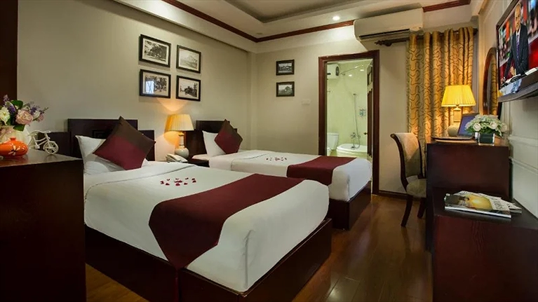 lựa chọn phòng 02 giường đơn riêng tư