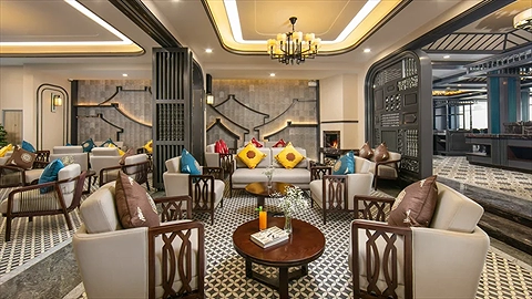 Khu vực sảnh bày trí bắt mắt