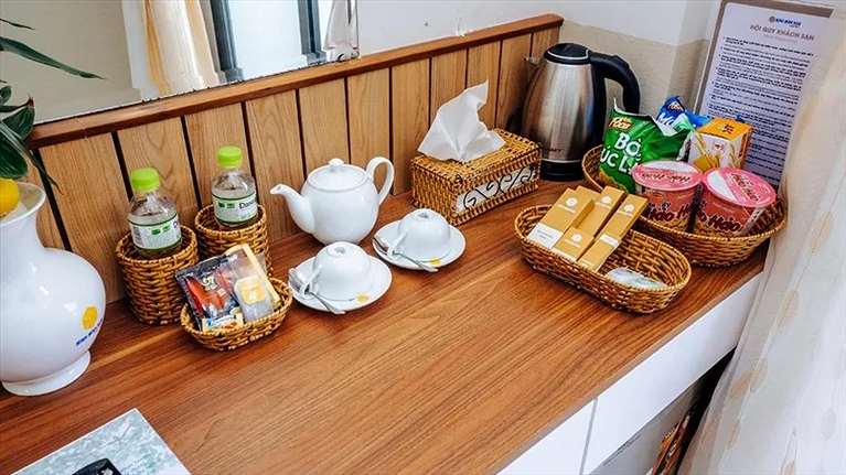 Mini bar nhỏ bên trong phòng