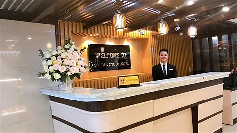 Khu vực lễ tân thực hiện thủ tục check-in & check-out