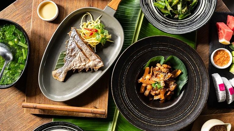 Món ăn bày trí đẹp mắt