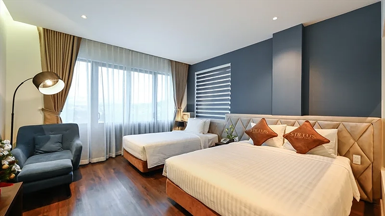 Không gian ấm cúng tại phòng Deluxe Family