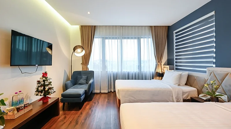 Không gian ấm cúng tại phòng Deluxe Family