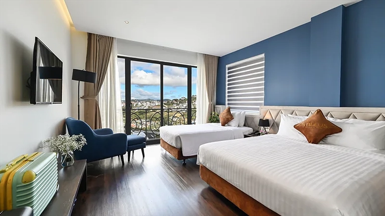 Tông màu sang trọng tại phòng Premier Family