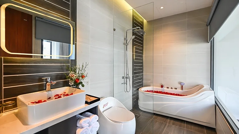 Không gian lãng mạn tại phòng Stillus Suite