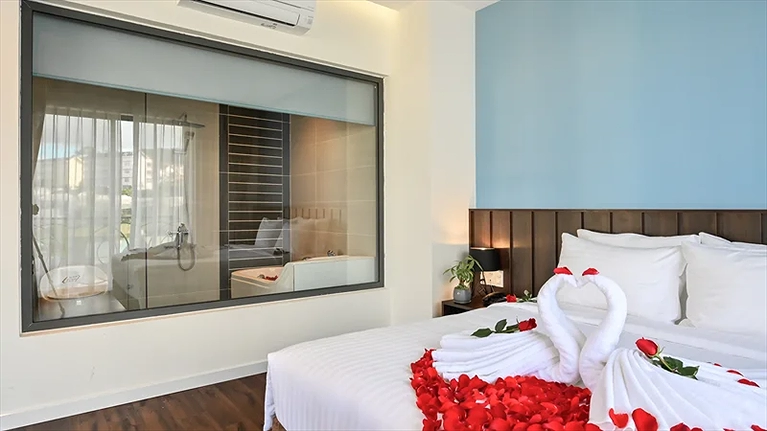Không gian lãng mạn tại phòng Stillus Suite