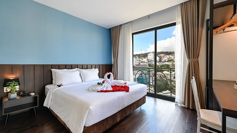 Không gian lãng mạn tại phòng Stillus Suite