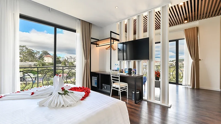 Không gian lãng mạn tại phòng Stillus Suite