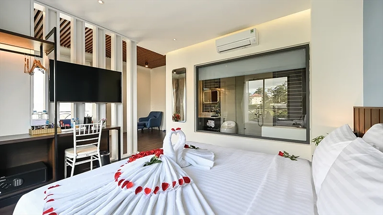 Không gian lãng mạn tại phòng Stillus Suite