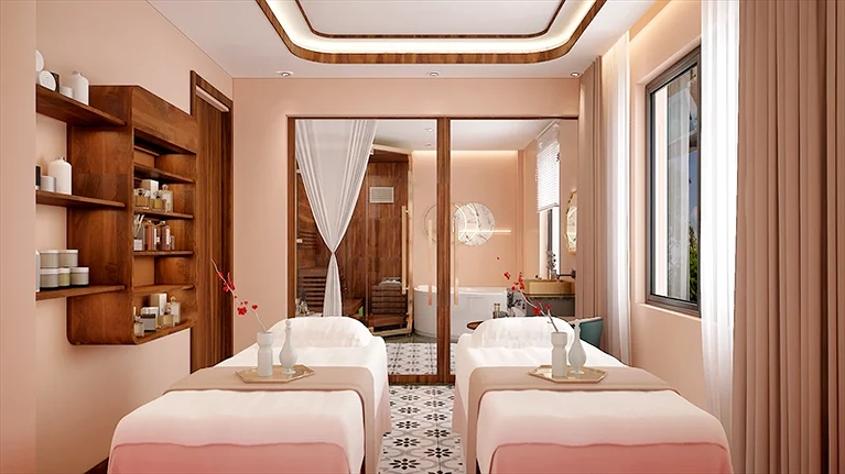 Thư giãn trong không gian Spa cùng sắc màu "nịnh mắt"