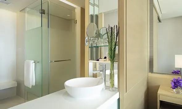 Nhà vệ sinh được trang trí trang nhã