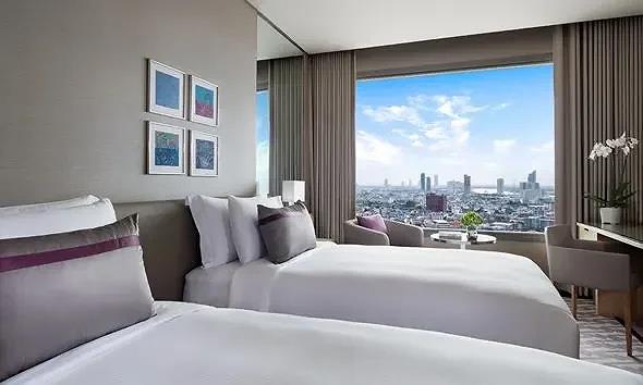 Phòng River View 02 giường đơn êm ái