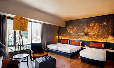 Phòng Family Deluxe với không gian rộng rãi