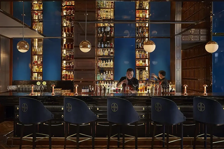 Quầy Bar với những loại thức uống độc đáo