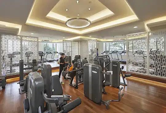 Khu tập GYM đầy đủ các thiết bị hiện đại