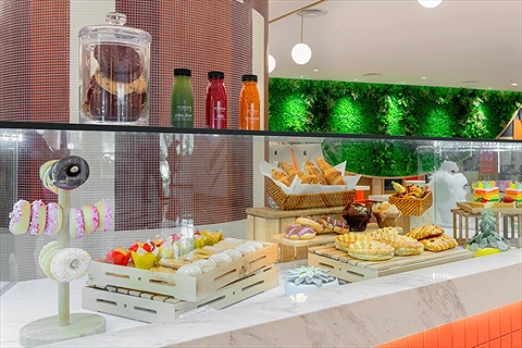 Quầy bánh ngọt ngon mắt