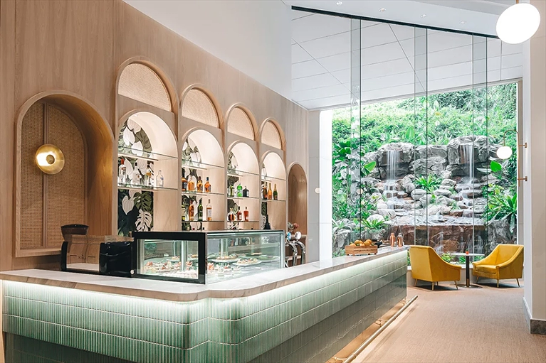 Sự phối hợp trang nhã giữa màu sắc và thiết kế nội thất