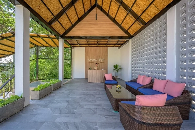Khu vực Lotus Spa bên trong khu nghỉ dưỡng