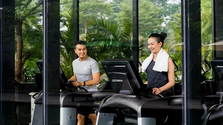 Phòng Gym đầy đủ tiện nghi