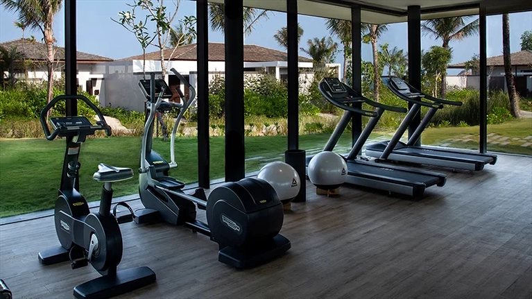 Phòng Gym với những dụng cụ hiện đại