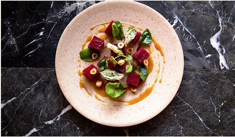 Món ăn được trình bày đẹp mắt