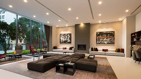 Khu vực chờ tại Khu căn hộ Somerset West Point Hà Nội