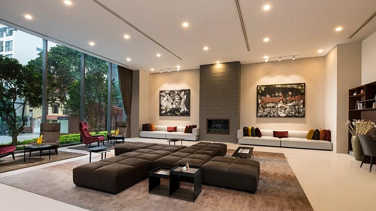 Khu vực chờ tại Khu căn hộ Somerset West Point Hà Nội