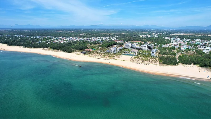 Vẻ đẹp của khu nghỉ khi nhìn từ trên cao