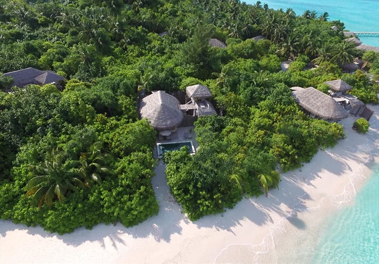 Không gian hoang sơ và riêng tư của khu nghỉ dưỡng