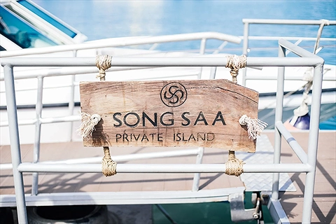 Bảng chào mừng đến đảo Song Saa